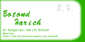 botond harich business card